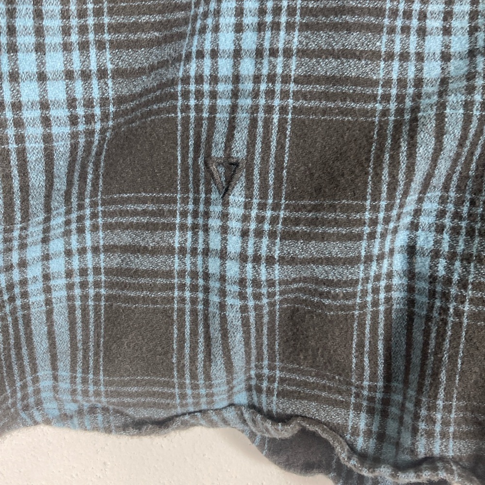 Vissla Button Up shirt  Men’s XL Blue Green Very Nice  Organic Cotton Plaid - Picture 7 of 16